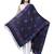 Viscose Rayon Geometric Woven Design Shawl Blue