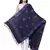 Viscose Rayon Geometric Woven Design Shawl Blue