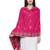 Viscose Rayon Geometric Woven Design Shawl Fuschia