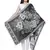 Viscose Rayon Floral Woven Design Shawl Black & White
