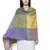 Acrylic Checked Woven Design Shawl Multicolour