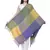 Acrylic Checked Woven Design Shawl Multicolour