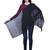 Black Solid Cotton Silk Lurex Scarf