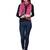 Dark Pink Rust Synthetic Polyester Organza (Poly Silk) Solid Embroidered Sequined Stole