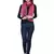 Dark Pink Rust Synthetic Polyester Organza (Poly Silk) Solid Embroidered Sequined Stole