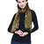 Olive Synthetic Polyester Organza (Poly Silk) Solid Embroidered Sequined Stole