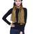 Mehandi Synthetic Polyester Organza (Poly Silk) Solid Embroidered Sequined Stole