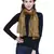 Mehandi Synthetic Polyester Organza (Poly Silk) Solid Embroidered Sequined Stole