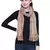 Yellow and  Multicoloured Acrylic Striped Woven Design Stole