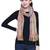 Yellow and  Multicoloured Acrylic Striped Woven Design Stole