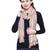 Beige brown and Multicoloured Acrylic Striped Woven Design Stole