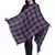 Navy and Multicoloured Viscose Rayon Checked Woven Design Scarf