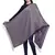 Purple and Black Viscose Rayon Geometric Woven Design Stole