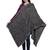 Black and Gold Viscose Rayon Woven Design Stole
