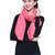 Coral Pure Woolen Solid Stole