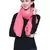 Coral Pure Woolen Solid Stole