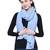 Light Blue Pure Woolen Solid Stole
