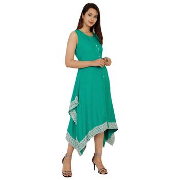 Women's Designer Kantha Work On Front Side Kurta 2