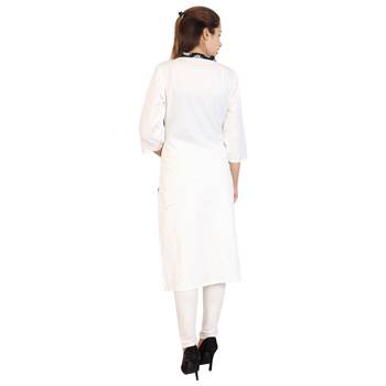 Women's Designer Printed with Embroidered Kurta 4