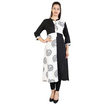 Women's Designer Floral Print Kurta 1