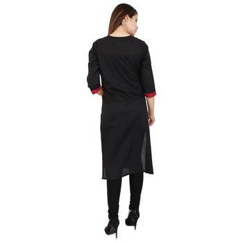 Women's Designer Gold Print Kurta 4