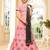 Baby-pink embroidered silk semi stitched lehenga