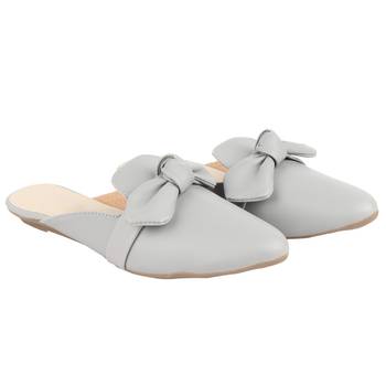 Do Bhai Grey  Mules For Women 1