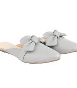 Do Bhai Grey  Mules For Women