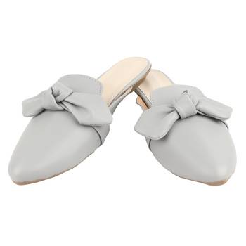 Do Bhai Grey  Mules For Women 4