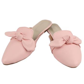 Do Bhai Pink  Mules For Women 4