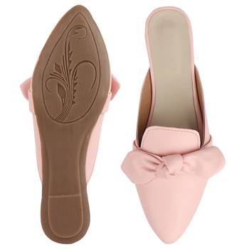 Do Bhai Pink  Mules For Women 5