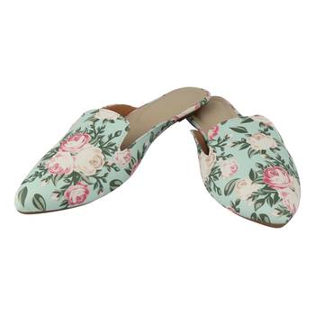 Do Bhai Green  Mules  For Women 4