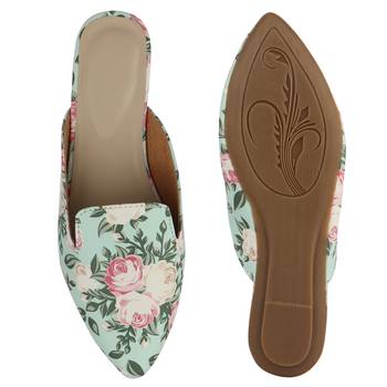 Do Bhai Green  Mules  For Women 5