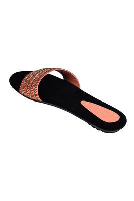 Do Bhai red Flat Sandal For Women 3