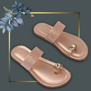 Do Bhai brown Flat Sandal For Women 1