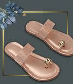 Do Bhai brown Flat Sandal For Women
