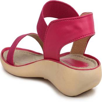 Do Bhai red Flat Sandal For Women 3