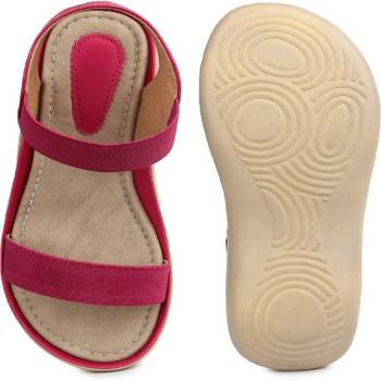 Do Bhai red Flat Sandal For Women 5