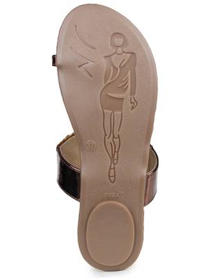 Do Bhai brown Flat Sandal For Women 5