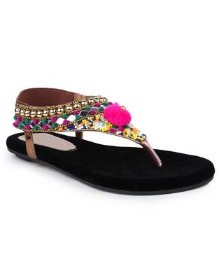 Do Bhai brown Flat Sandal For Women 2