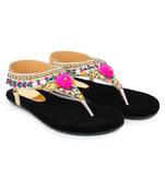 Do Bhai gold Flat Sandal For Women