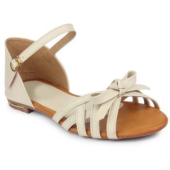 Do Bhai cream Flat Sandal For Women 2