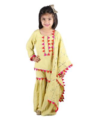 Sharara Set with Gota Zal Dupatta 1