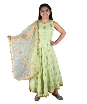 Floor length Anarkali Suit with Heavy Dupatta 1