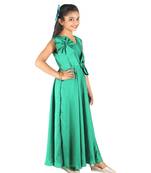 Green Silk Party Dress