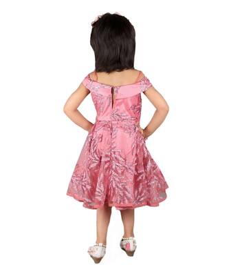 Pink Net Frock 3