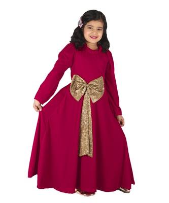 Velvet Gown With Big Bow in Front 1