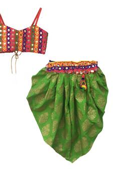 marron orange Girls's indowestern dhoti suit,salwar suit sets