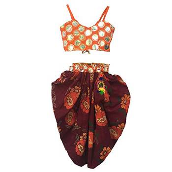 RED Girls's indowestern dhOTI suit,indo western dress 1