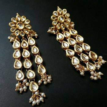 kundan dangler earrings 1